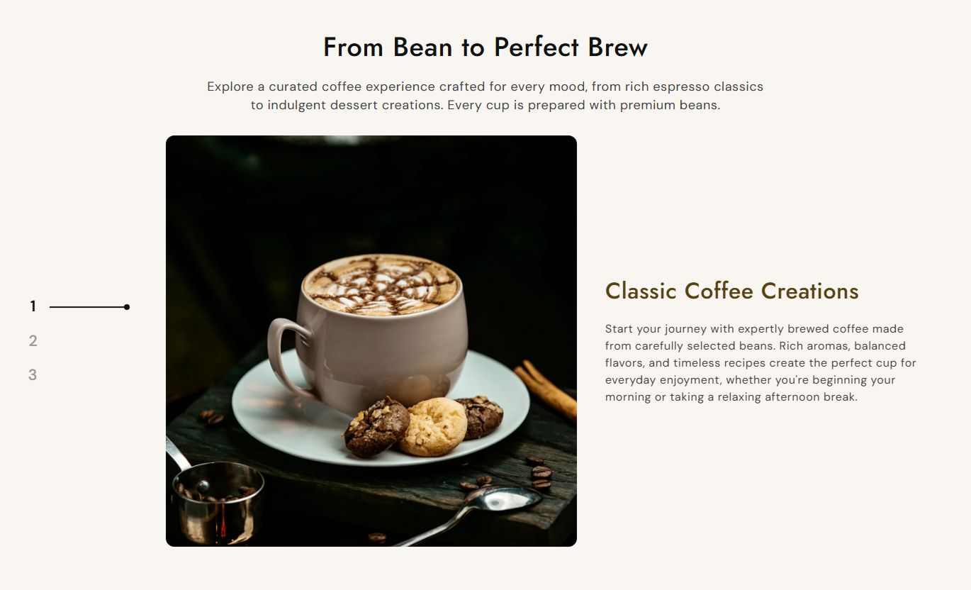 Brand story slide