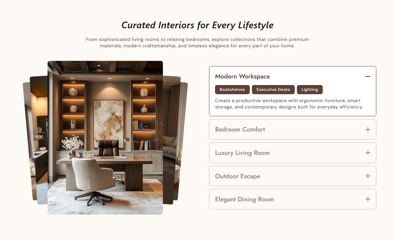 Animated Media Scrolling Accordian Desktop Preview 1