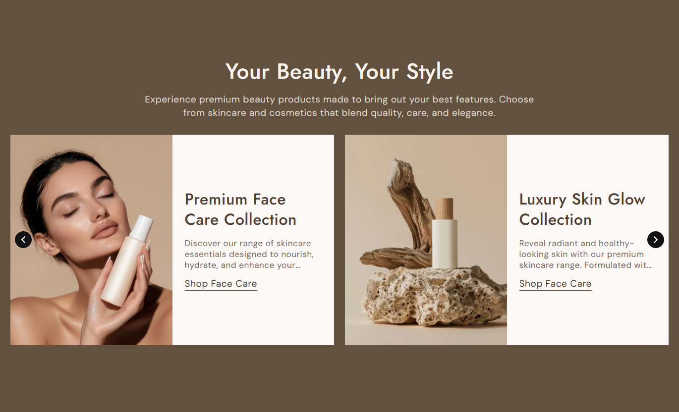 Banner Grid With Slider section preview 1