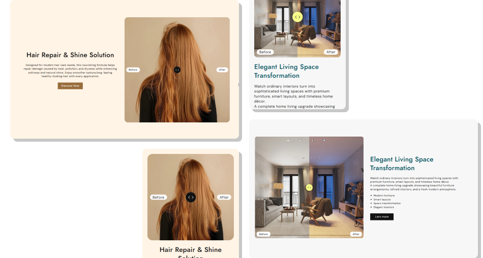 Before After Image With Content Section
