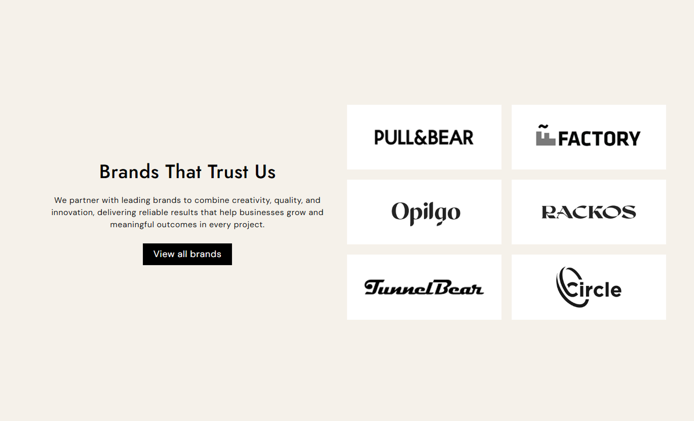 Partner brand grid