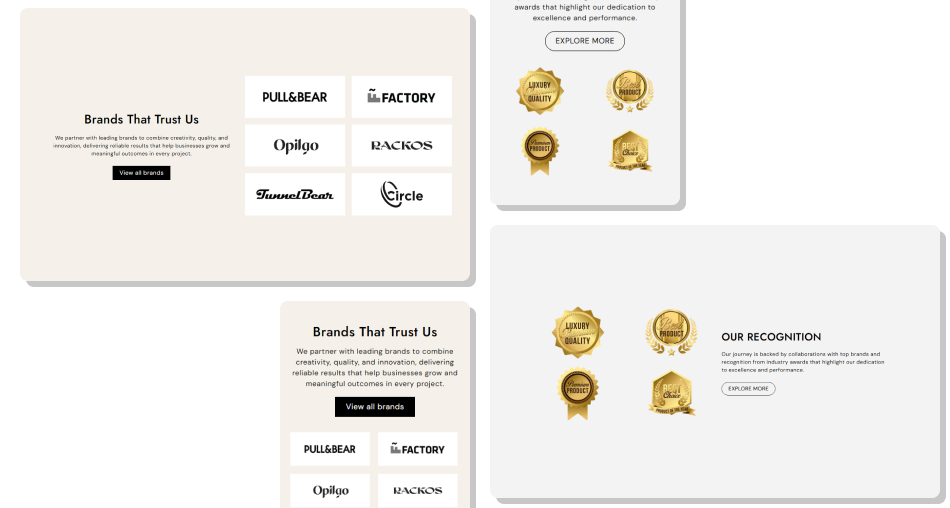Brand Grid section
