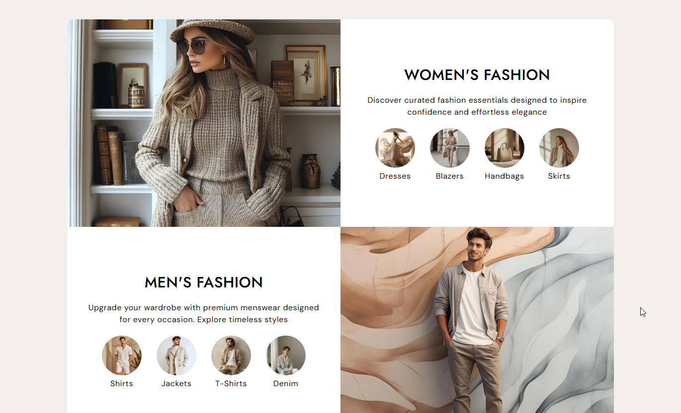 Featured category block