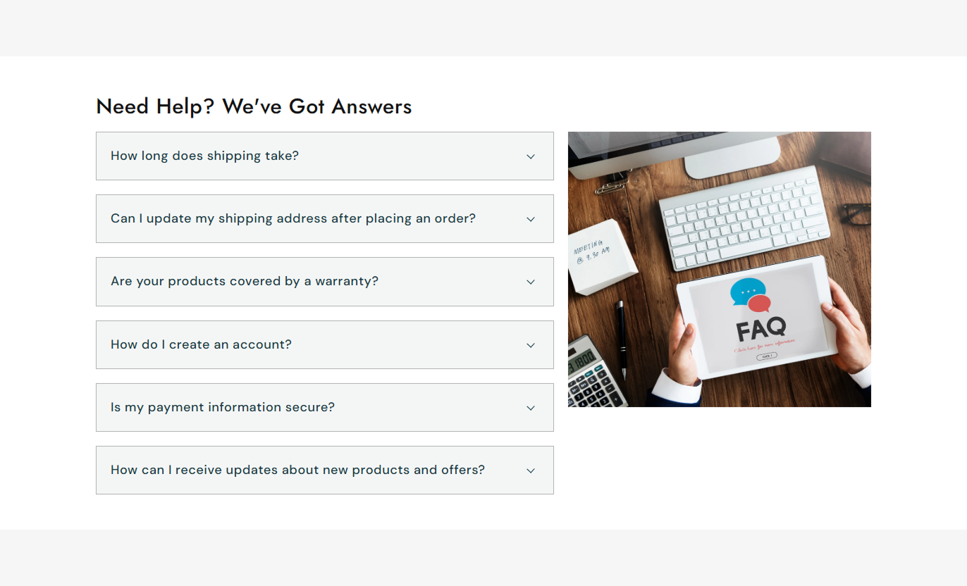 Visual Collapsible Content preview