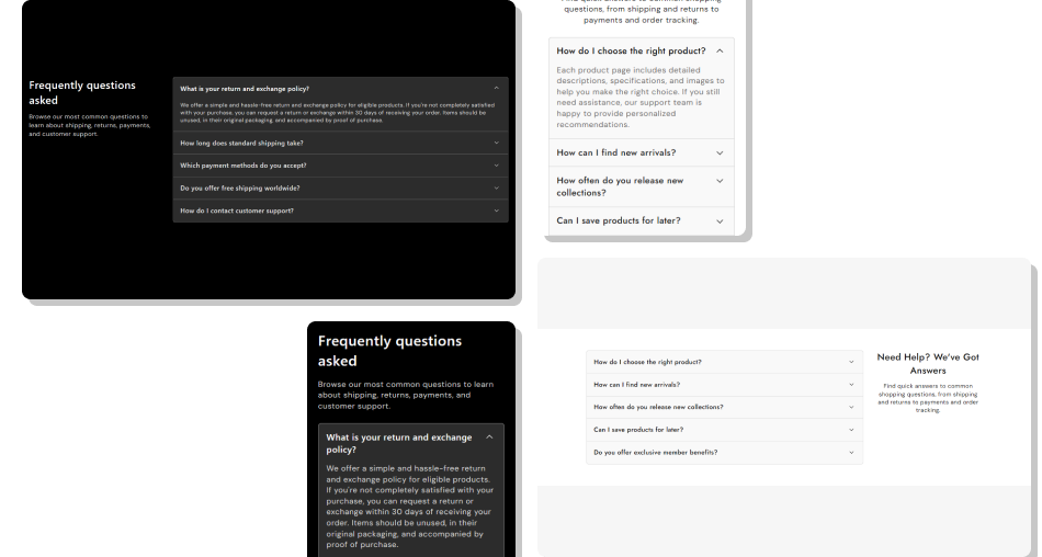 Minimal Collapsible Content Section
