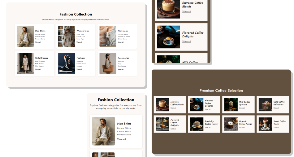 Collection List Card section