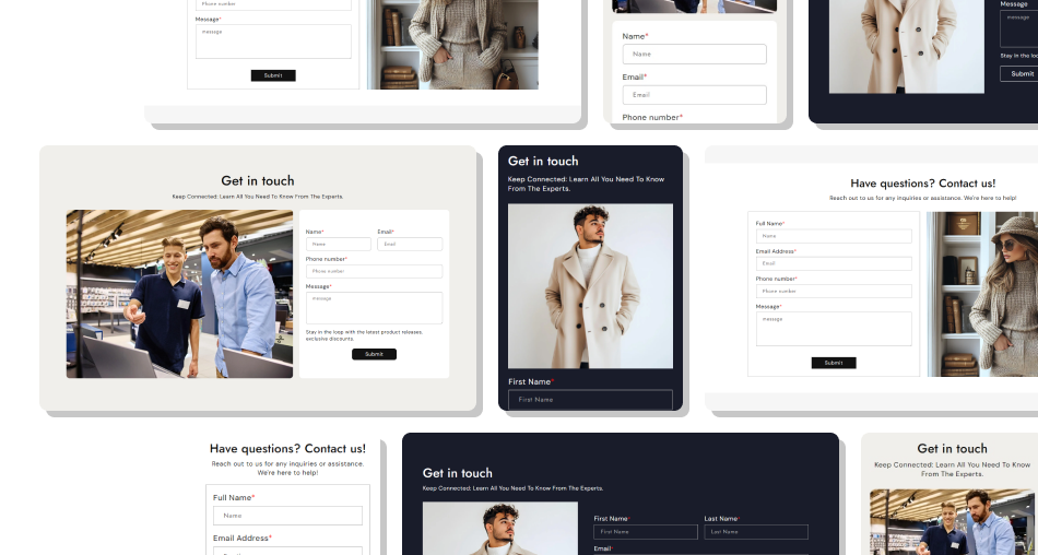 Contact Form with Image Section