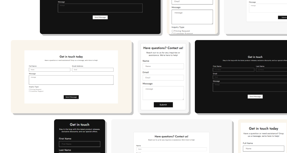 Contact Form section