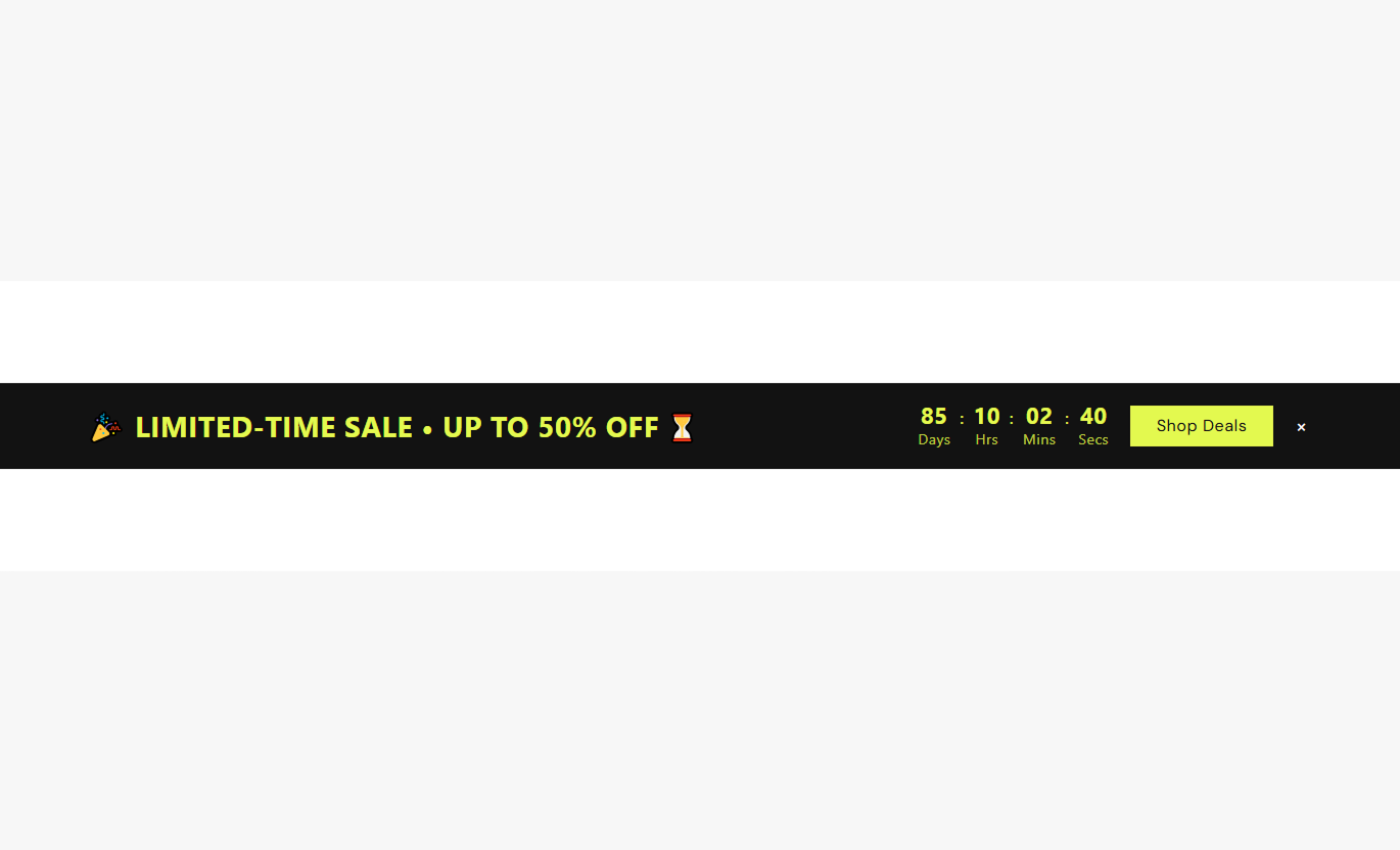Countdown Timer Bar Desktop Preview 1