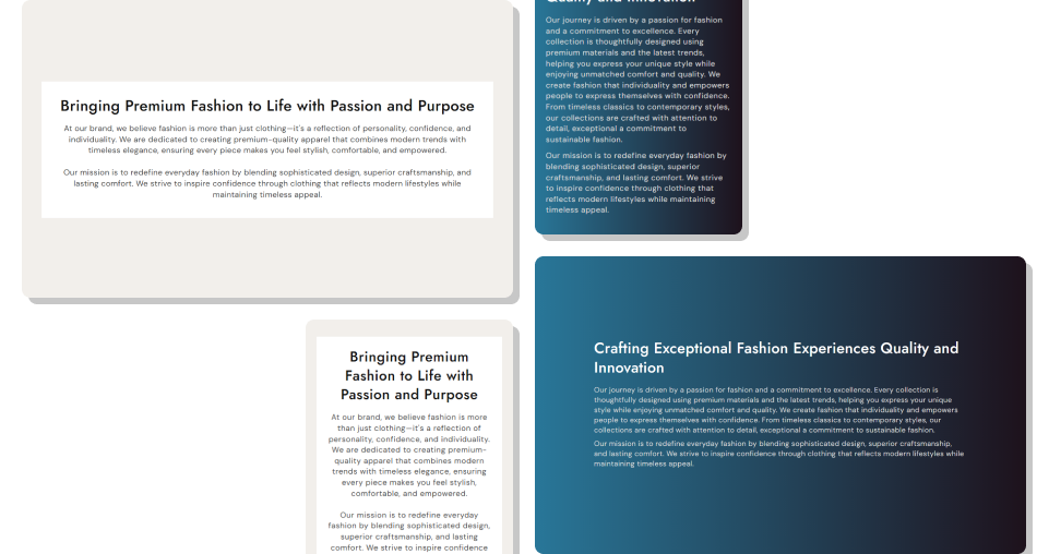 Description section