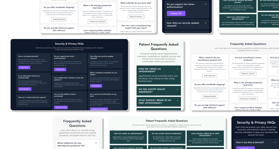 FAQs Section