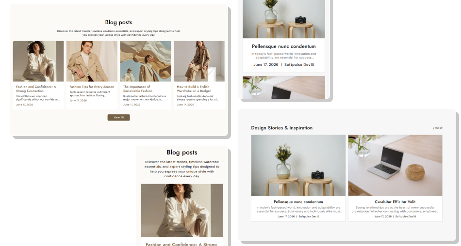 Featured Blog section