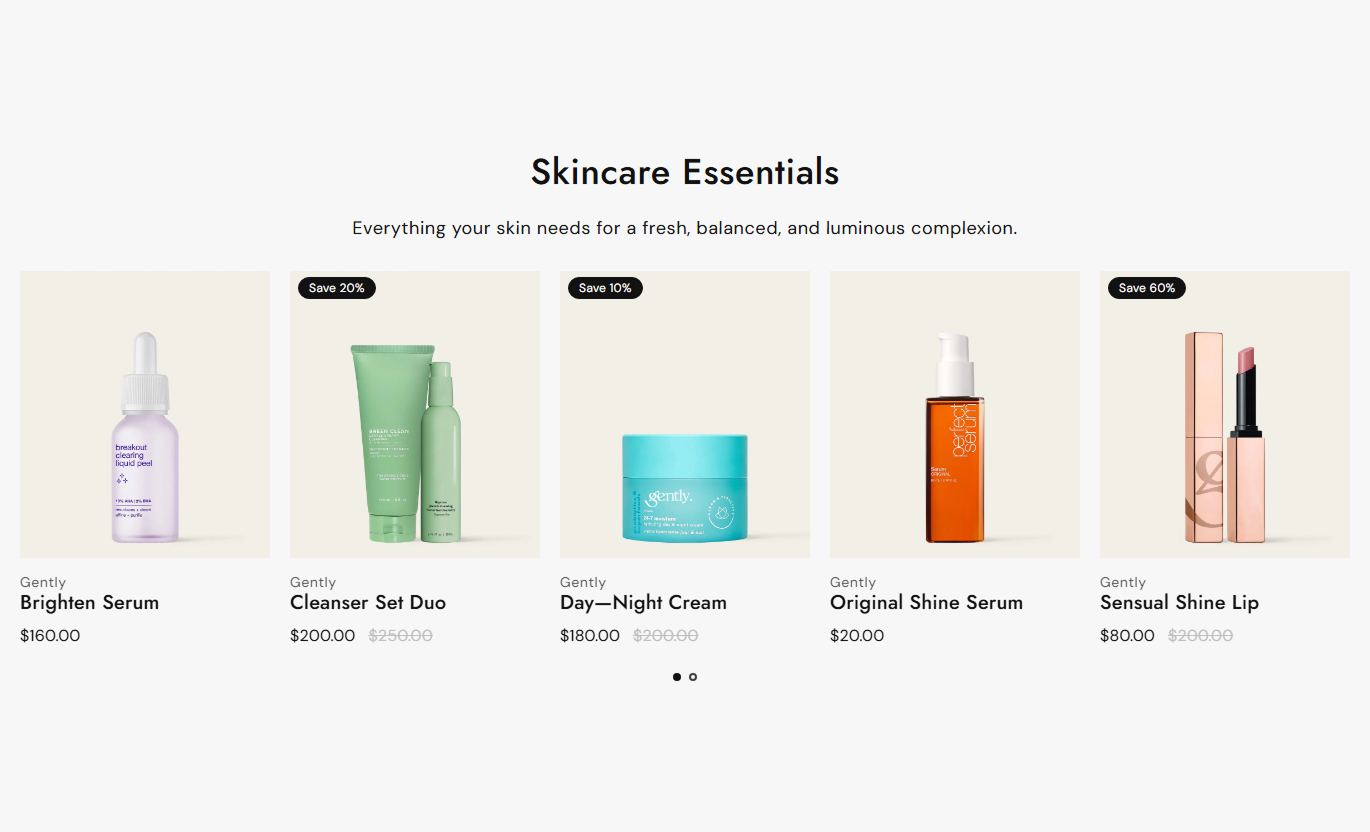 Featured Product List preview