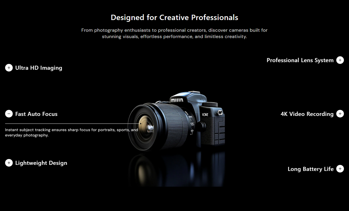 Features With Accordion Section Desktop Preview 2