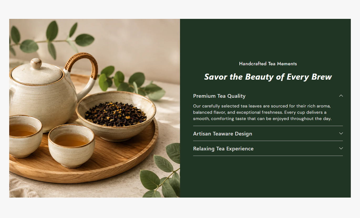 Features Accordion Flexible Layout Desktop Preview 1
