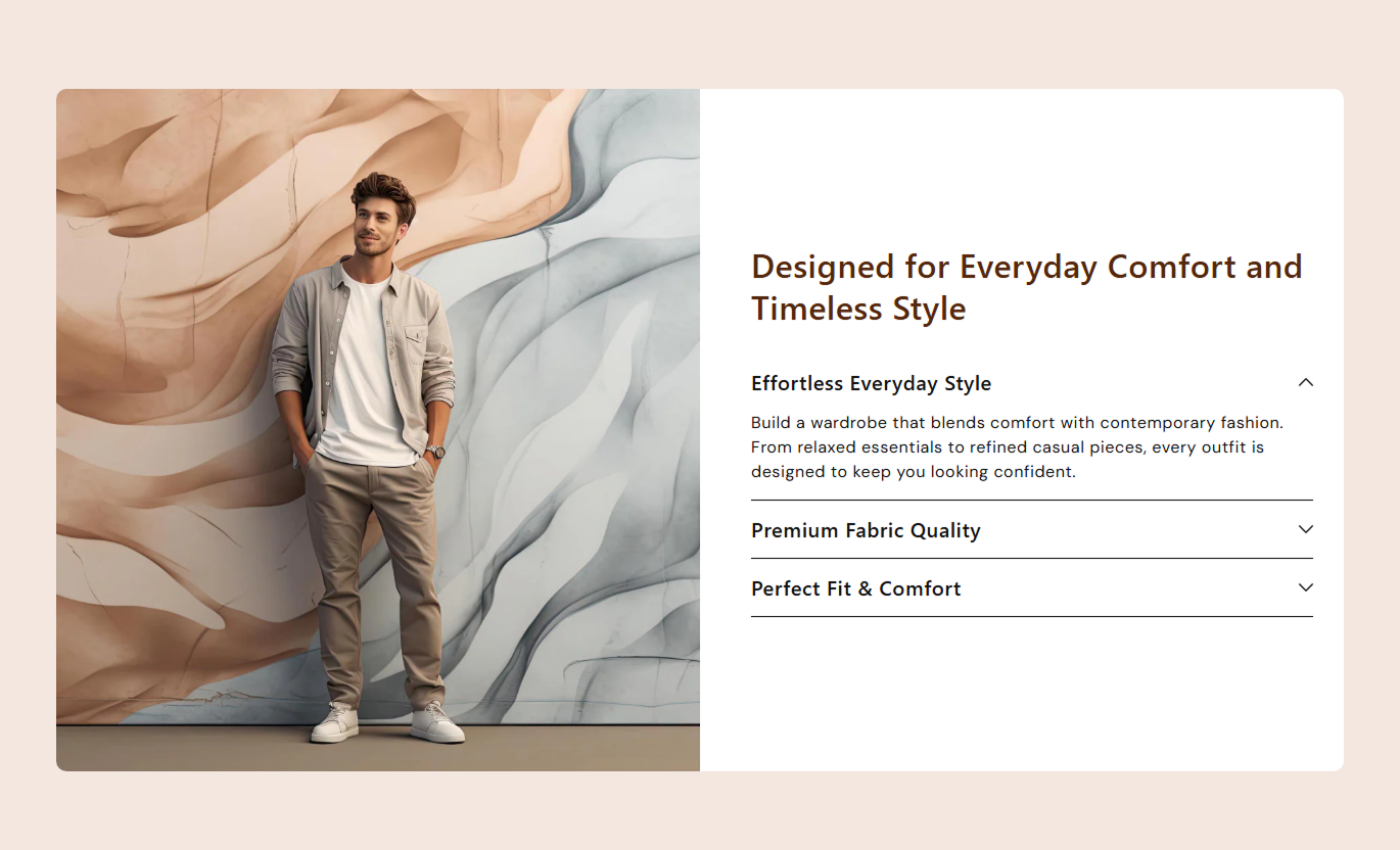 Features Accordion Flexible Layout Desktop Preview 2