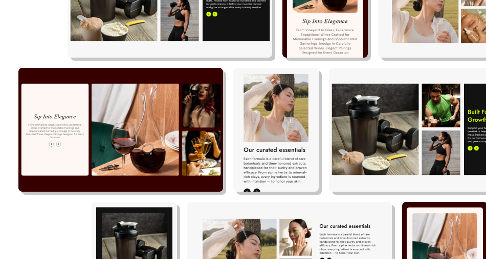 Image Gallery Slider section