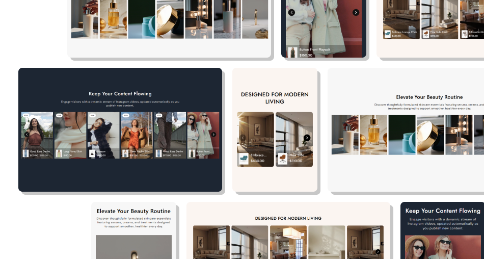 Inline Feed section