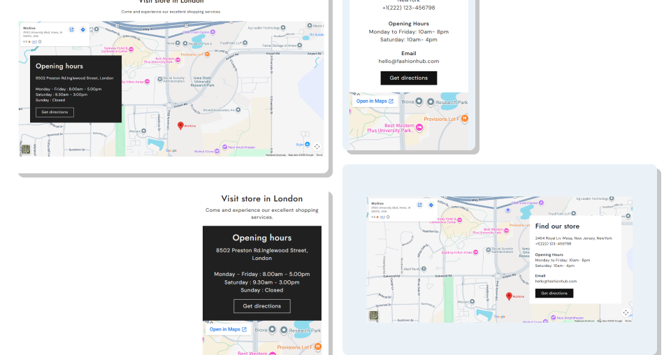 Location Map Flexible Content Section