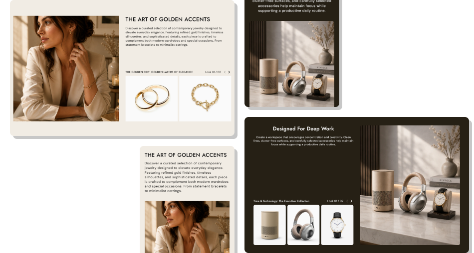 Lookbook Slider Thumbnails section