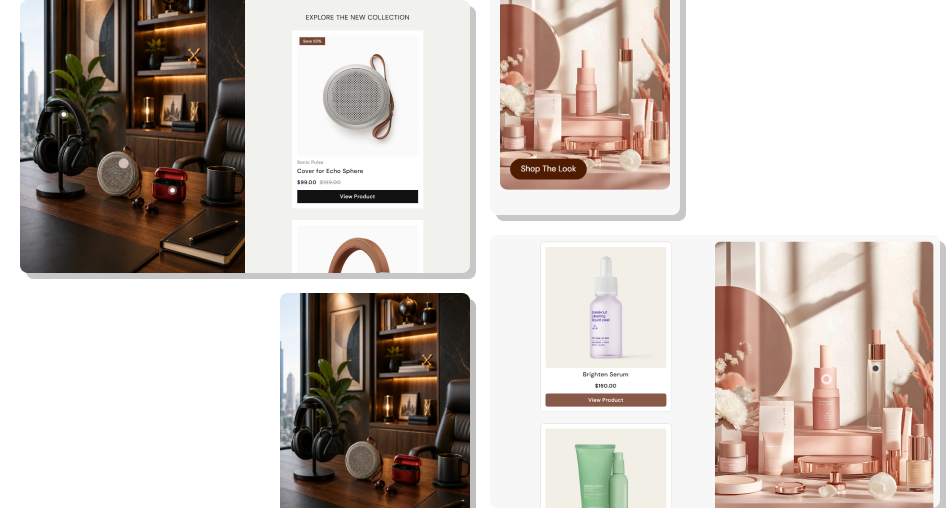 Lookbook Slider Shop The Look section