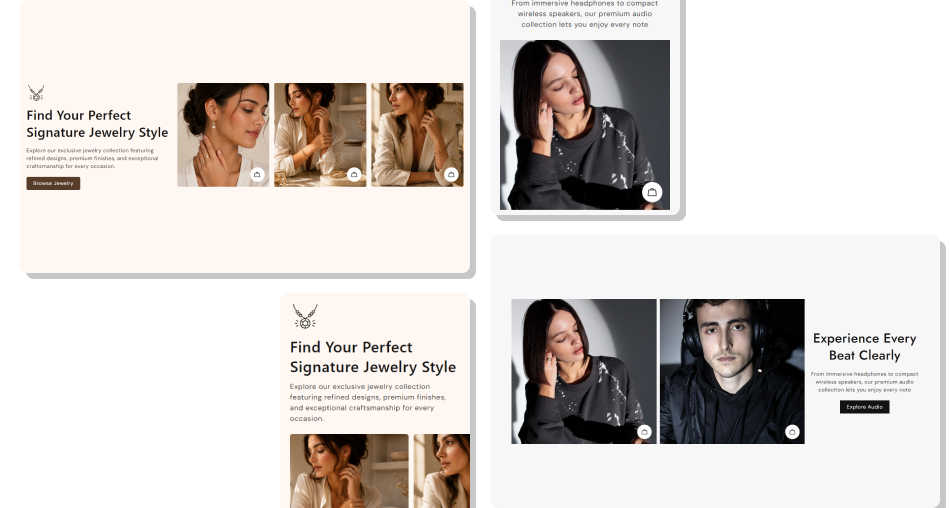 Lookbook Slider Product Popup Section