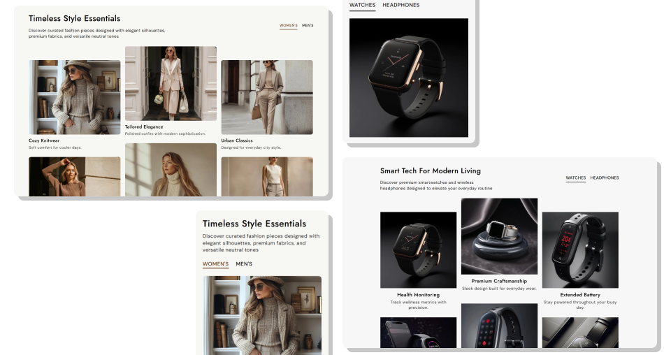 Our Portfolio section