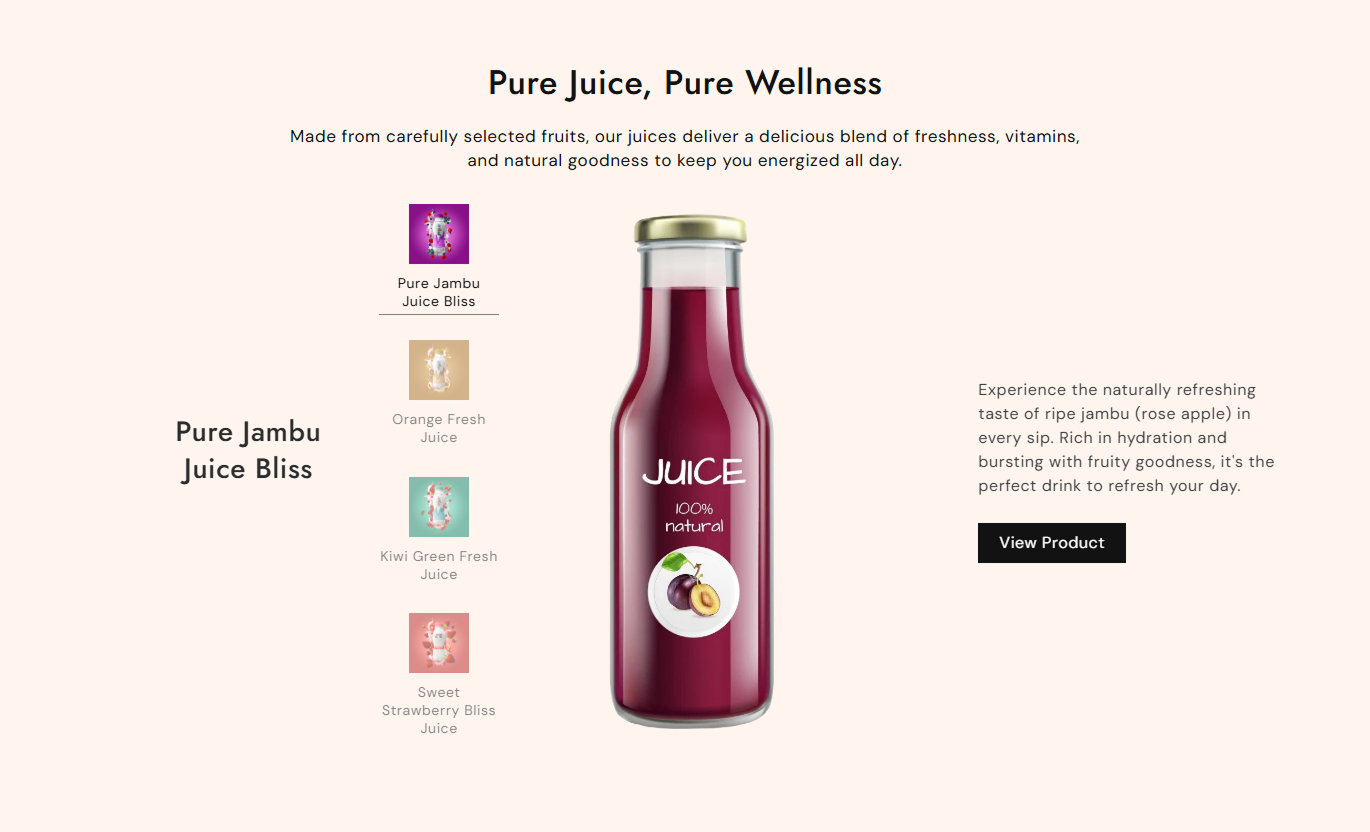Product List Showcase preview
