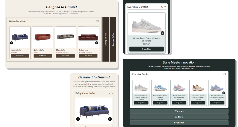 Flexible Product Tabs section