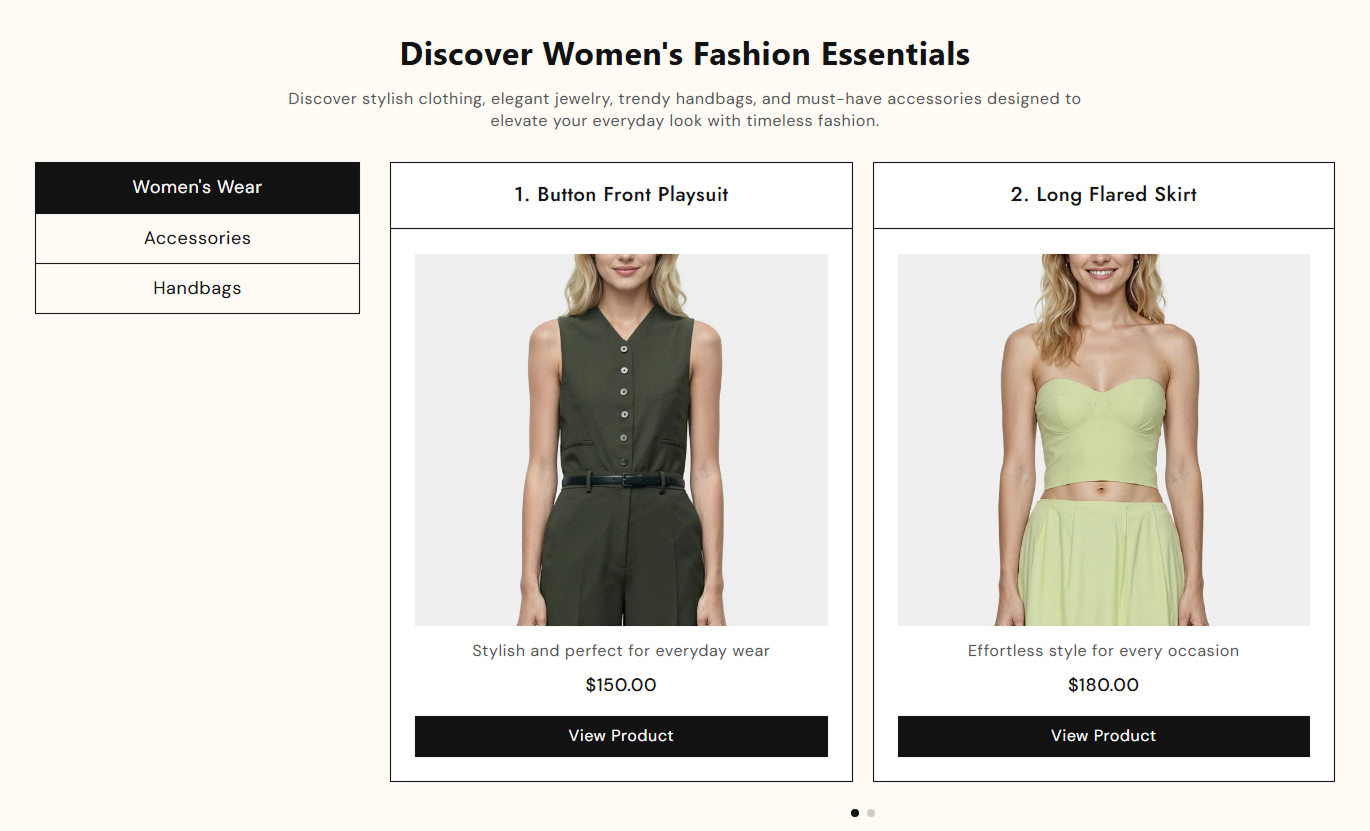 Product Tabs Showcase preview