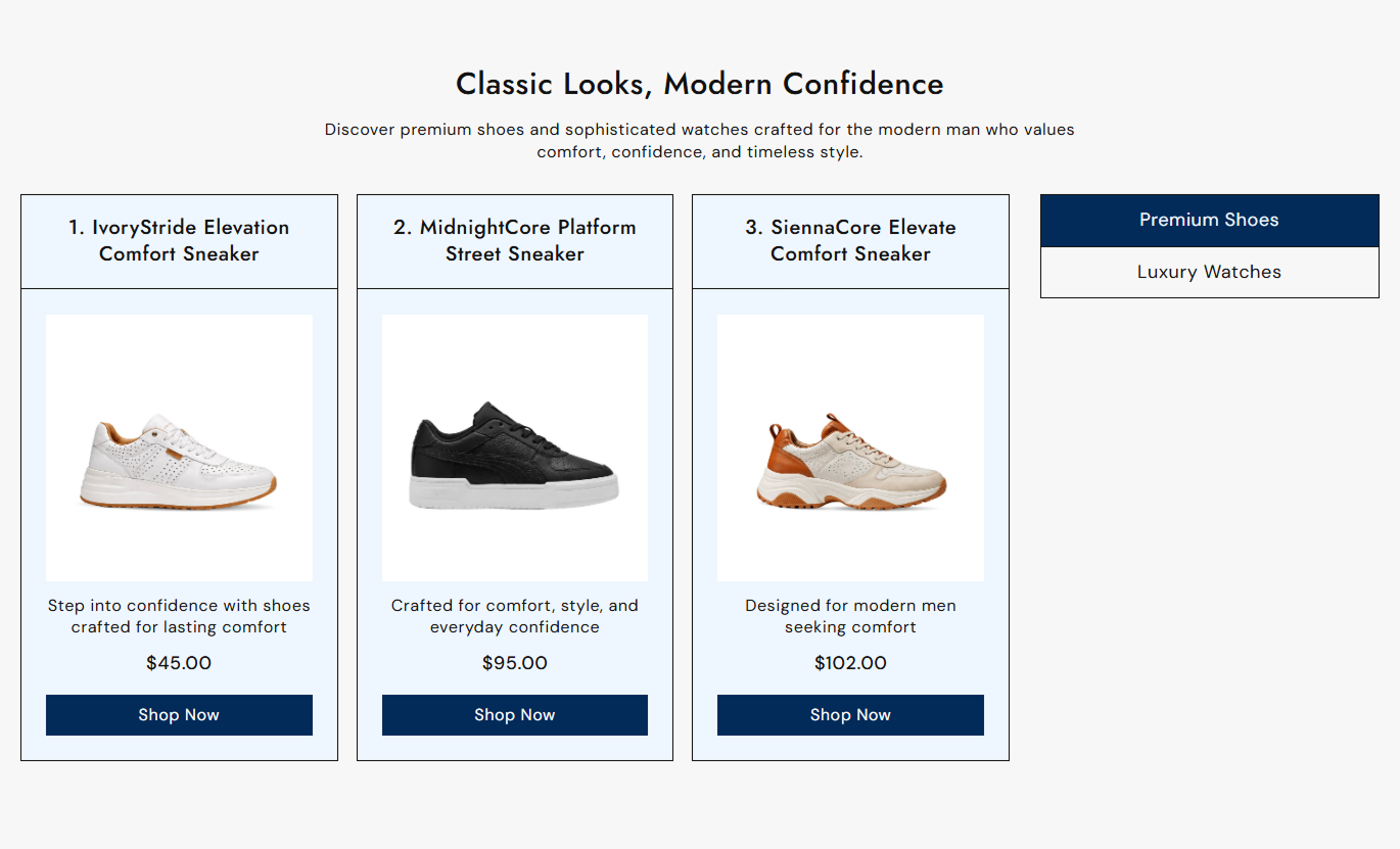 Product Tabs Showcase preview