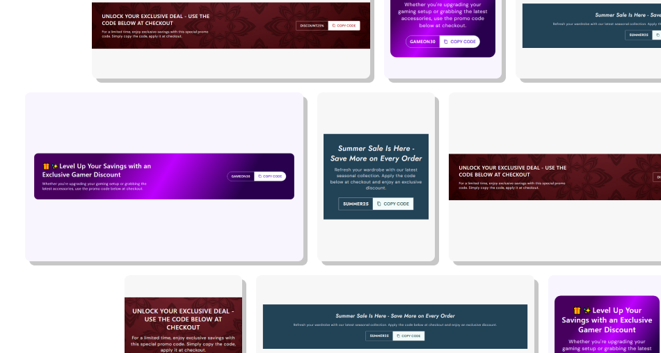 Promotional Banner Flexible  Section
