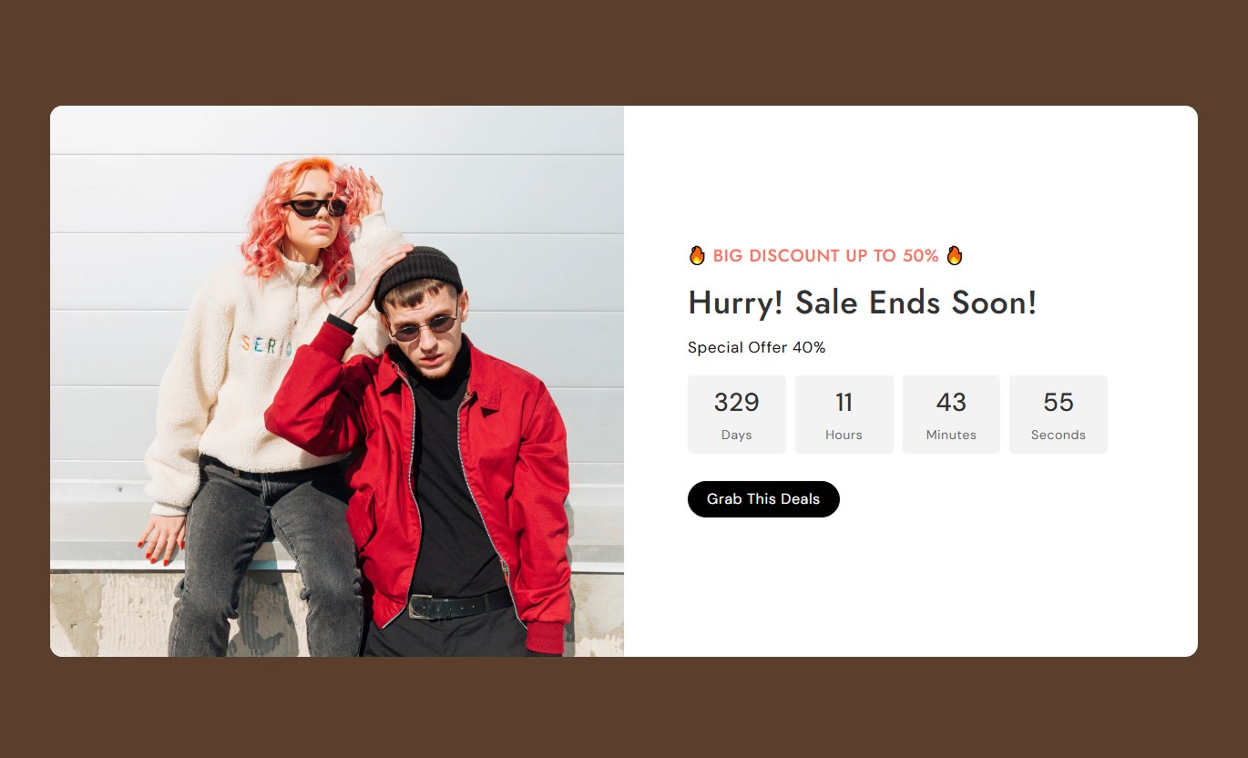 Sale Countdown Spilt Banner