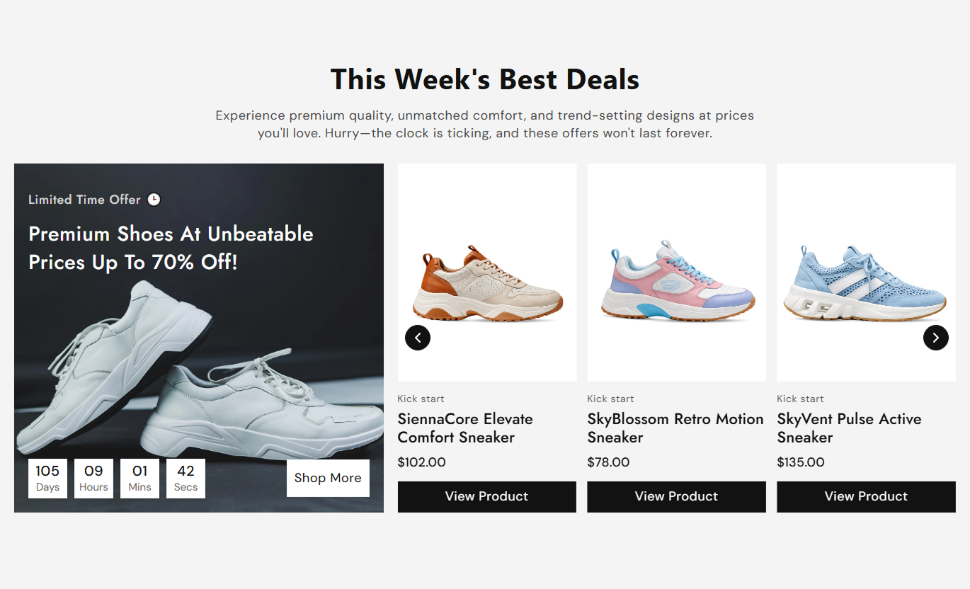 Sale Countdown Featured Products section preview 1