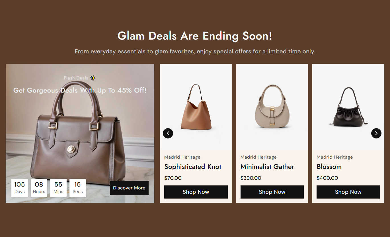 Sale Countdown Featured Products section preview 3