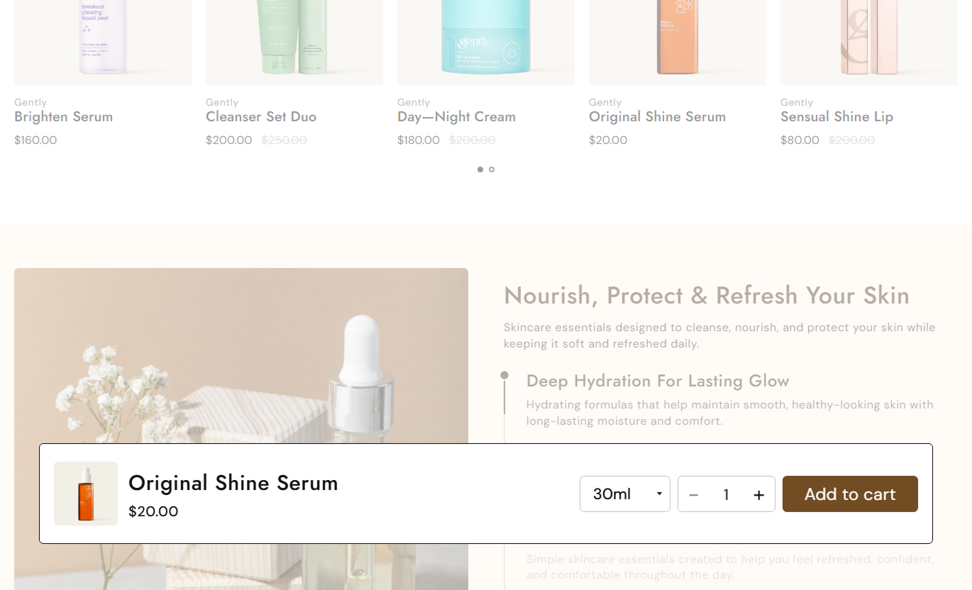Sticky Add to Cart Desktop Preview 1