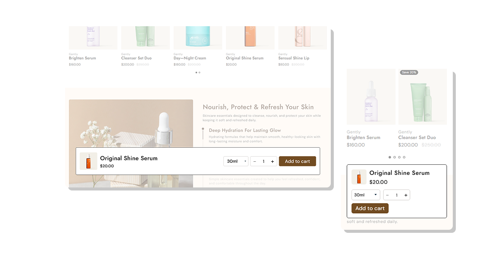 Sticky Add to Cart Section