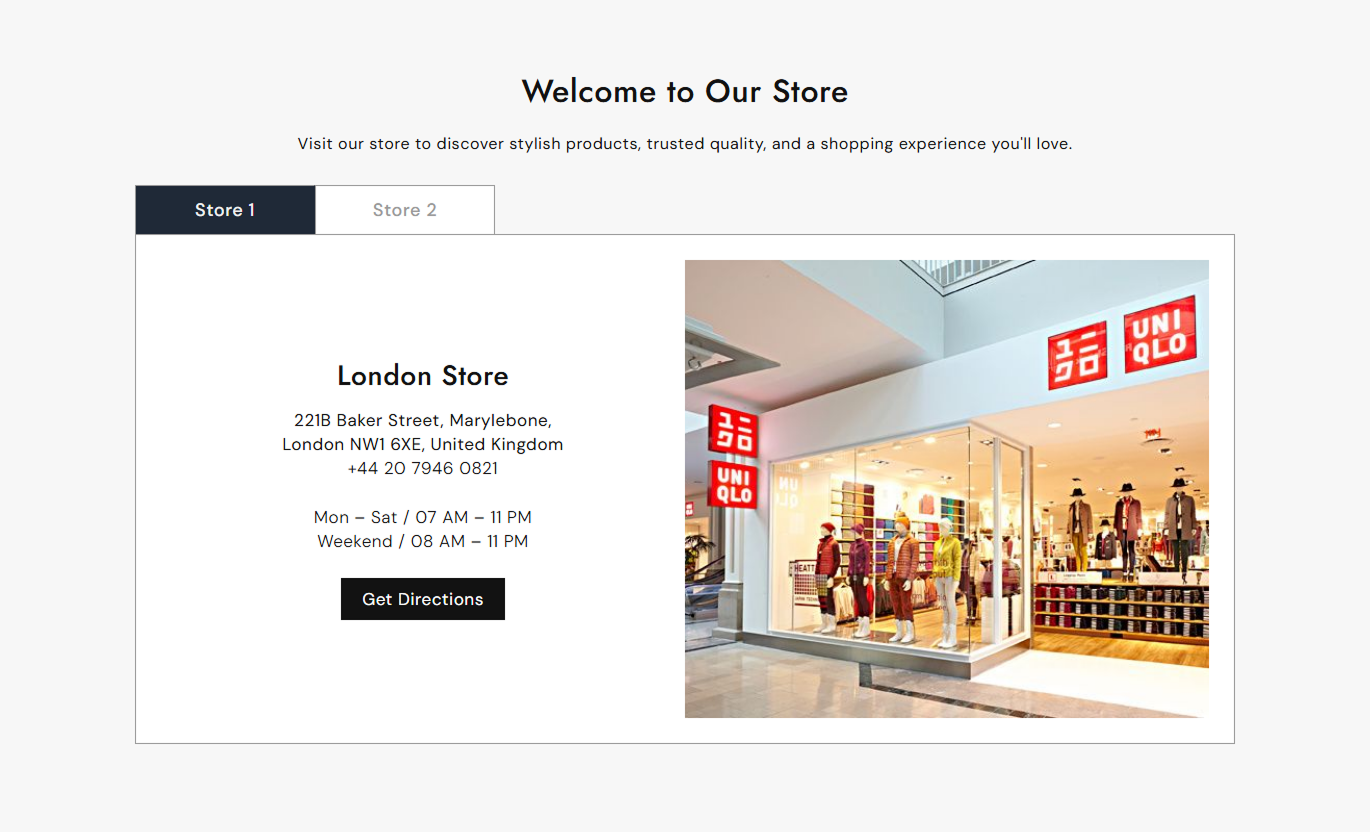 Store Details Location Tabs Desktop Preview 2