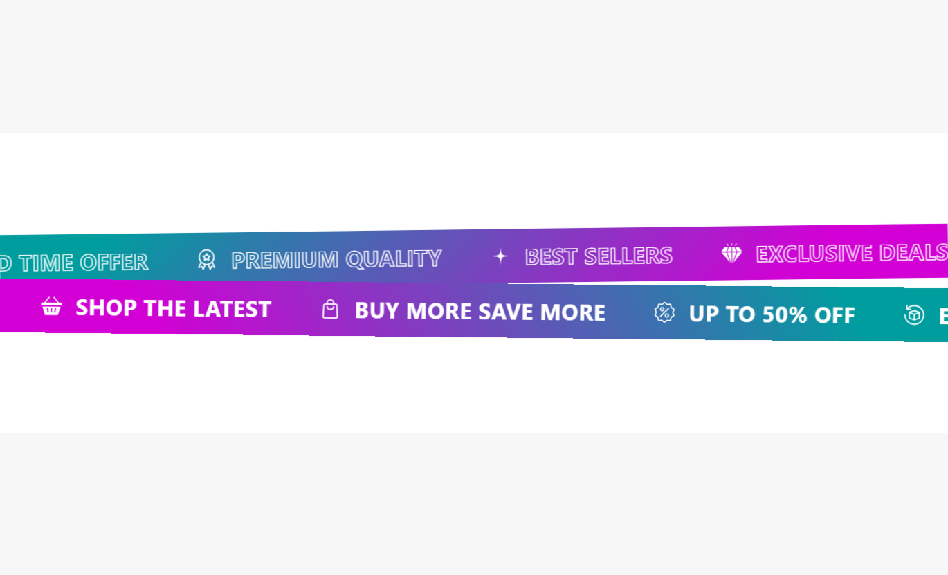 Text Marquee With Dual Row Desktop Preview 2