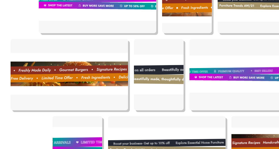 Text Marquee With Dual Row Section
