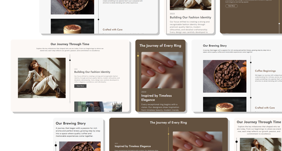 Timeline section