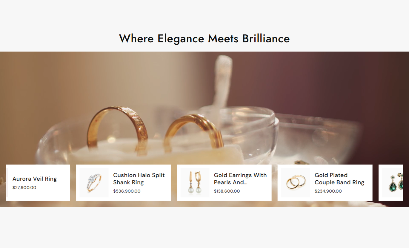 Product slider preview